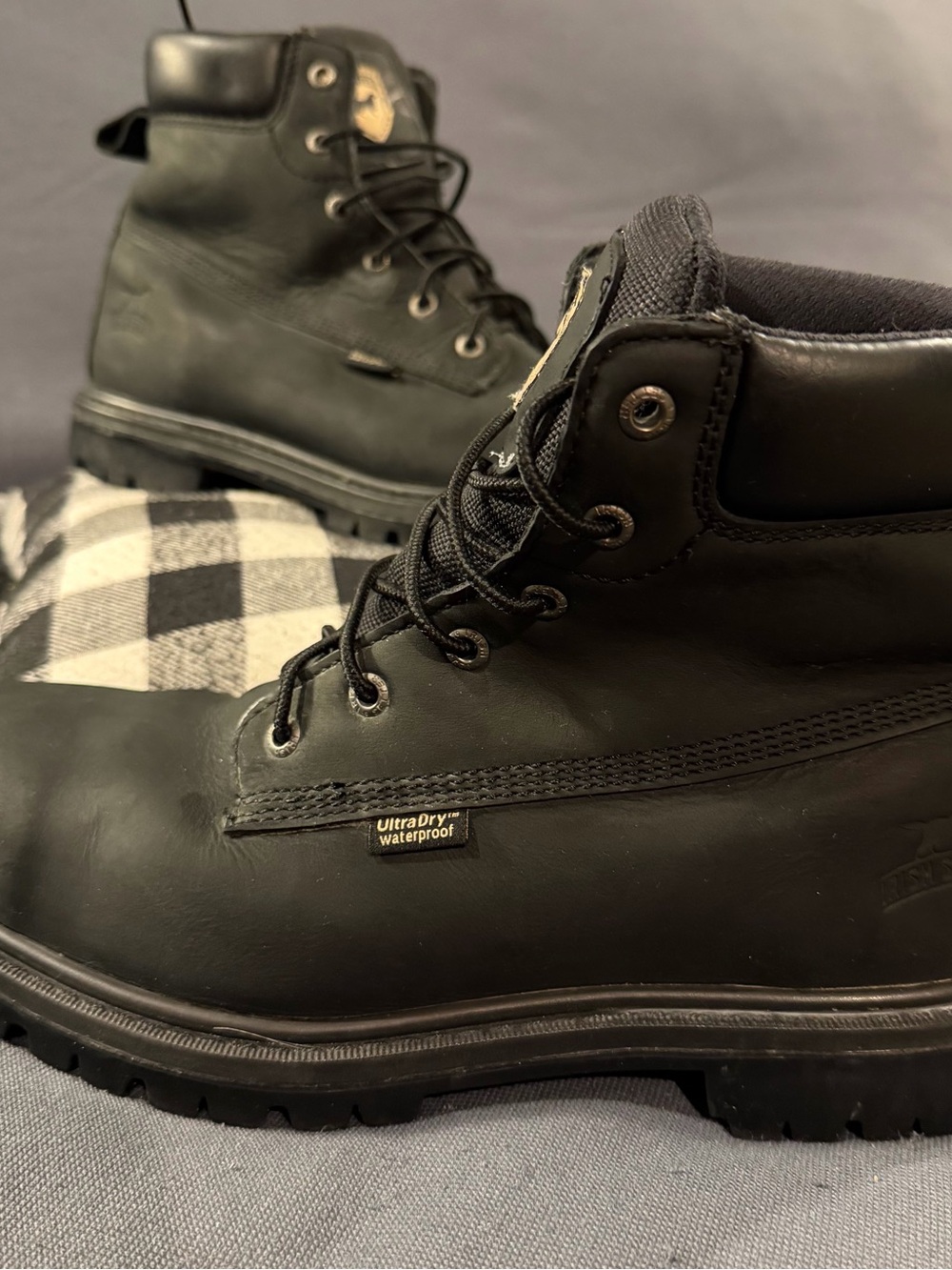Irish Setter Red Wing Shoes Black Waterproof Leather Work Boots